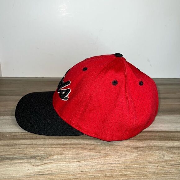Vintage CINCINNATI REDS Cap Mens Large Red And Black Red Stick Sports Fitted - Picture 4 of 8